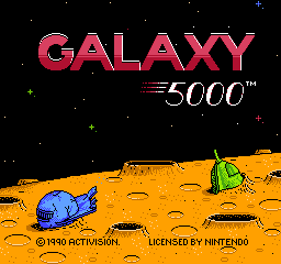 Galaxy 5000 (Europe) Title Screen